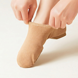 Scarpe da <span class=keywords><strong>ballo</strong></span> BW70 da donna in tessuto elasticizzato con tacco, suola morbida, per allenamento insegnanti, per danza jazz e classica per adulti - Product Image 4