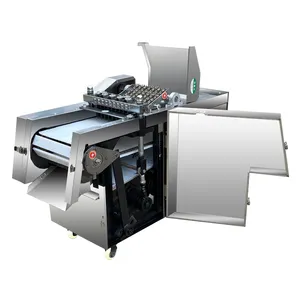 600kg/H Industrial Automatic Stainless Steel Whole Chicken Cube Cutter/One-Time Forming Cut Beef Bone Duck Block Cutting Machine