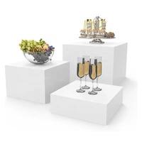 Présentoir à gâteaux et desserts portable en acrylique transparent à plusieurs niveaux, support de buffet alimentaire pour mariage, présentoir en acrylique à base creuse
