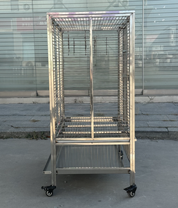 Gabbia Premium per Uccelli di Grandi Dimensioni, Best Seller, in Acciaio Inox con Vassoio in Plastica, Recinto per Pappagalli e Piccioni, Gabbia Extra Large per Allevamento - Product Image 3