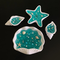 Handgemachte Kreative Ozean-Stil Muschel-Duftkerzen mit Seestern-Souvenir als Geschenk