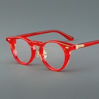 Lunettes rétro en fibre d'acétate haut de gamme de l'usine de Shenzhen 98626 – Vente en gros mondiale, montures personnalisables pour myopie et presbytie