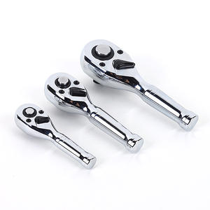 Llave de Trinquete Corta de 1/2 con Mango de Acero, Mini Llave de Trinquete de 3/8 y 1/4, 72 Dientes, Liberación Rápida, Ensamblaje Integralmente Endurecido, Se Puede Usar Individualmente - Product Image 1