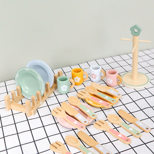 Ensembles de <span class=keywords><strong>cuisine</strong></span> éducatifs ustensiles Mini bloc de construction <span class=keywords><strong>petite</strong></span> vaisselle jouets auxiliaires d'enseignement préscolaire pour enfants garçons filles - Product Image 4