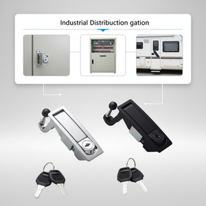 Cerradura de Panel <span class=keywords><strong>para</strong></span> Gabinete Industrial Hengsheng MS606, Pestillo de Compresión de Aleación de Zinc y Sistema de Apertura por Presión <span class=keywords><strong>para</strong></span> Cajones de Gabinetes Industriales - Product Image 5
