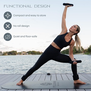 CZFIT Accesorio de Pilates Marrón, Mancuernas de Tobillo de EVA, Bloque de Yoga, Tapete de Yoga, Banda de Resistencia Ajustable para Mujeres, Portátil - Product Image 6