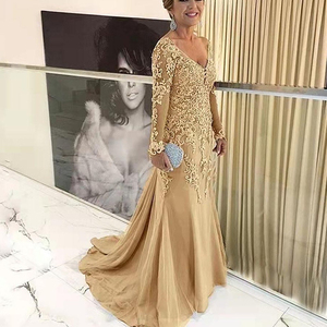 Elegantes <span class=keywords><strong>Vestidos</strong></span> <span class=keywords><strong>de</strong></span> Noche para <span class=keywords><strong>Madrina</strong></span> en Azul Plateado 2022 Manga Larga Cuello en V <span class=keywords><strong>Vestidos</strong></span> <span class=keywords><strong>de</strong></span> Invitada <span class=keywords><strong>de</strong></span> <span class=keywords><strong>Boda</strong></span> Nuevos - Product Image 6