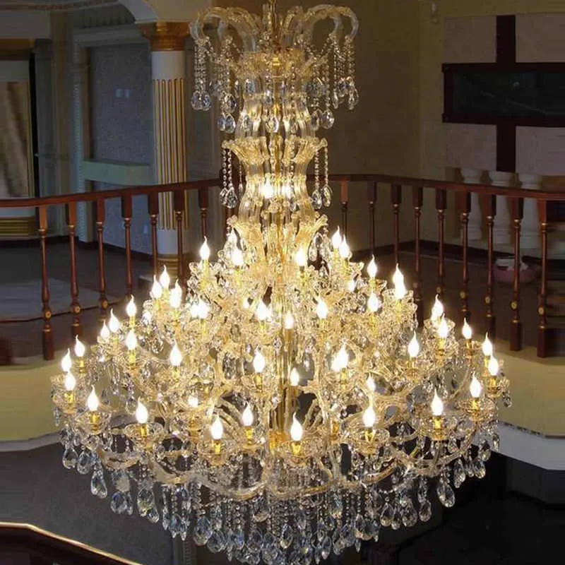 Alta qualidade luxo maria theresa asfour cristal lustre para decoração do casamento