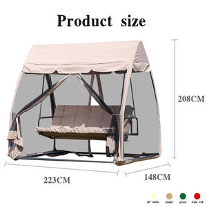 Buitentuin Schommelstoel Met Luifel Schommelbed En Hangmat Voor Balkon Of Rotstuin Om Te Ontspannen In De Zon - Product Image 6