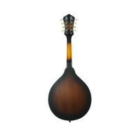 Starsun/OEM M30S Mandoline bleue à bords noirs, table en épicéa Sitka massif, dos et côtés en Sapele, touche en noyer, manche en érable, incrustation en celluloïd