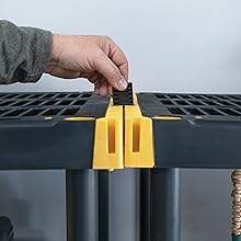 Estante de Almacenamiento de Plástico Ventilado de 4 Niveles, Resistente, de Uso Medio, Portátil, para Garaje - Product Image 6