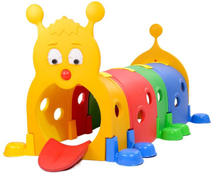 Enfants en plastique extérieur intérieur coloré préscolaire chenille elfes tunnel pour tout-petits elfes tunnel - Product Image 1