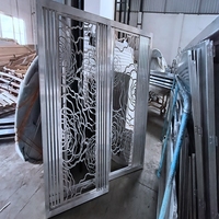 Grilles de sécurité décoratives en aluminium découpées au laser pour fenêtres, conception personnalisée pour maisons, panneaux métalliques découpés au laser