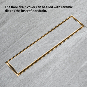 USA scarichi doccia Standard con adattatore filettato e accoppiamento in gomma inserto per piastrelle bagno scarico lineare pavimento 300*68mm - Product Image 6