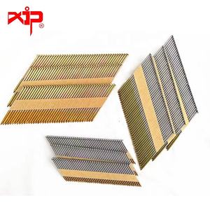 Clous de charpente galvanisés à <span class=keywords><strong>34</strong></span> <span class=keywords><strong>degrés</strong></span> de 3 pouces Bande de papier à anneau à tige lisse Matériau commun en acier pour clous - Product Image 3