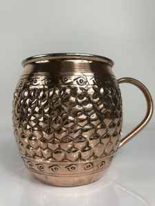 Taza de cobre hecha a mano con diseño, taza del Tesoro de la riqueza, adorno, Decoración de cocina más vendida, taza para servir agua - Product Image 2