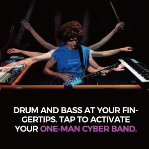 Guitarra Inteligente sin Cuerdas <span class=keywords><strong>Enya</strong></span> CYBER-G con 20 Sonidos de Instrumentos, Altavoz Integrado y Sistema de Batería, Guitarra Plegable para Viaje - Product Image 5