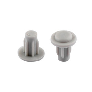 Bouchon de trou en plastique pour meubles, 5 mm, anti-rayures, blanc, capuchon de vis décoratif pour armoire - Product Image 1