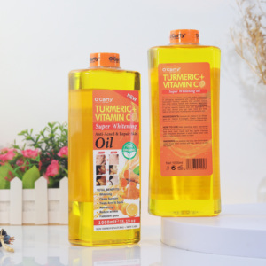 Aceite Corporal Súper Blanqueador PARA LA Cara, 1000ml, Esencia de Vitamina C de Cúrcuma, Reparación de Aceite de Zanahoria, Cosméticos PARA EL Cuidado DE LA Piel - Product Image 1