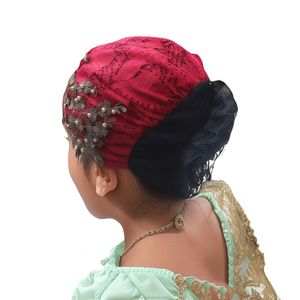 Sombreros étnicos a la moda para mujer, gorro indio transpirable y ecológico de la marca YASEEN, de color liso y con encaje, musulmán, árabe. - Product Image 6
