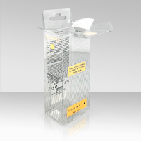 Boîte d'emballage multifonctionnelle en PVC transparent entièrement personnalisable avec logo sur mesure, en matériaux recyclés, pour rouge à lèvres et crème pour les yeux, vente en gros