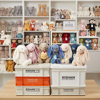 Peluche Lapin Super Douce, Jouet en Peluche de Qualité Boutique, Rembourrage en Coton PP, Poupée Lapin pour Cadeau d'Anniversaire, Confort Absolu