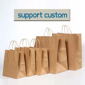 Sacs cadeaux de Noël en papier kraft écologique SenAng07 pour supermarché, exposition et promotion - Emballage personnalisé - Product Image 4