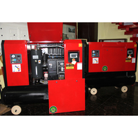 Compresseur à vis VSD à double réservoir d'air 15 KW à économie d'énergie 16 bars 2200 tr/min tout-en-un pour machine de découpe laser