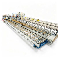 Table de refroidissement pour extrusion d'aluminium 1800T, 65KW, 380V, avec table de dévidage PLC et ligne de convoyage avec tireur pour le marché africain