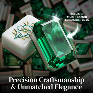 Juego de Mahjong Americano de 4 Capas, Acrílico, Diseño Nuevo del Mago de Oz, Verde <span class=keywords><strong>Esmeralda</strong></span>, Grabado Personalizado, Listo para Enviar - Product Image 2