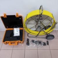 Caméra d'inspection des égouts étanche IP68, écran couleur TFT 7 pouces, auto-nivelante, sonde 38 mm, câble de 60 m pour inspection de canalisations