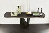Console de table de luxe au design moderne, table miroir en marbre, meubles de salon