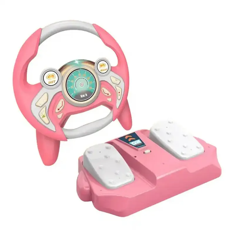 Educational Toys For Kids Learning Direct Drive Steering Wheel Plastic Toy Car Steering Wheel for Kids