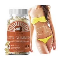 Gummies Keto ACV à Marque Blanche OEM, Antioxydants, Amincissants, Vitamines, Soutien Digestif, Qualité Alimentaire, Adultes Seulement, 2 Gummies