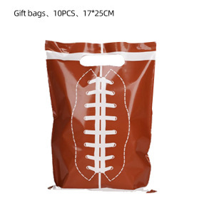 Bolsa de regalo 10uds-rugby marrón