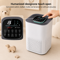 Penjernih Udara WiFi Portabel untuk Kamar Tidur Ruangan Kecil Filter HEPA H13 H14 Sensor PM 2.5 Kontrol Aplikasi Pintar