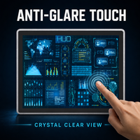 Computadora Industrial YCT con Montaje VESA, Panel Táctil Todo en Uno HMI con Pantalla de Datos HUD para Automatización Inteligente