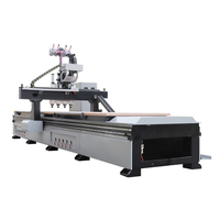 Machine de nidification CNC entièrement automatique 3d CNC Sculpture sur bois CNC Machine de découpe de mélamine