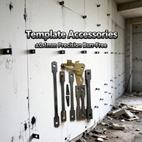 Attaches plates 200 pour coffrage, accessoires de coffrage en acier durables et résistants à la rouille, attaches de coffrage en béton pour projets muraux