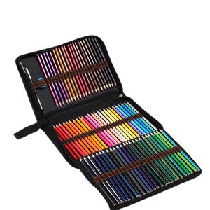 Bview Art 72 Juego de lápices de acuarela profesionales Estuche negro con cremallera Lápices y pinceles de dibujo artístico multicolor - Product Image 1
