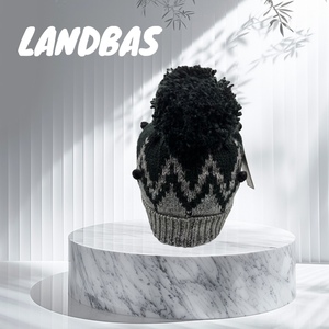 Hecho en Taiwán Stock Jacquard patrón geometría Beanie Knit Beanie Cap para X'MAS regalo - Product Image 6