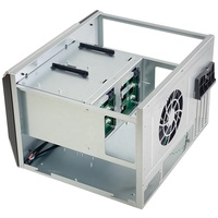 Boîtier MATX- NAS 8 baies noir Mini-ITX Form Châssis de serveur de stockage d'ordinateur SFF8643 Sas Backplane Support remplaçable à chaud FLEX PSU