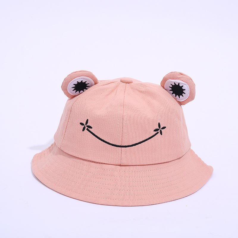 HF Summer Unisex Reversible Frog Bucket Hat Cap Cute Cotton Fabric
