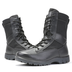 थोक अनुकूलित नए चमड़े के पार देश प्रशिक्षण जूते काले जलरोधी पुरुषों के सामरिक जूते - Product Image 4