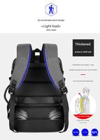 Mochila Ergonómica para Portátil de Viaje de 15.6 Pulgadas, Expandible, Resistente al Agua, con Panel Trasero Transpirable 3D, Anti-Robo y Almacenamiento Multizona