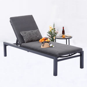 Mia ชุดเตียงอาบแดดกลางแจ้ง, ชุดเฟอร์นิเจอร์เก้าอี้สวนอลูมิเนียมกันน้ำพร้อมโต๊ะด้านข้าง - Product Image 5