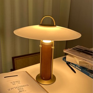 Modern Minimalist UFO Shaped Table Lamp Led Touch Control Nordic Style Bedroom Desk Light Eye Protecting <b>Mood</b> <b>Lighting</b> - Product Image 4