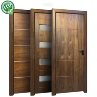 Porte intérieure pré-montée avec panneau, porte à âme insonorisée, décoration, taille personnalisée, porte en bois