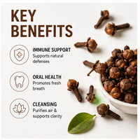 Huile de clou de girofle pure et naturelle ; antifongique et soulageant les maux de dents ; adaptée aux soins bucco-dentaires et aux massages corporels.