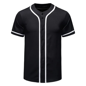 Maillot de Baseball boutonné pour hommes t-shirt Streetwear décontracté T-shirt Homme à manches courtes uniforme d'équipe T-shirt de Baseball - Product Image 5